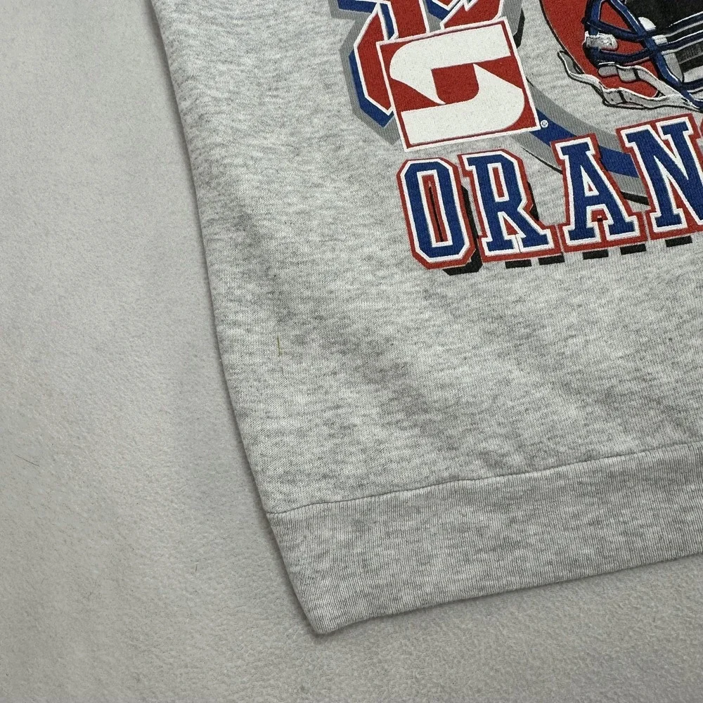 Vintage SU Syracuse Orangemen Sweatshirt Mens Medium Gray 1999 Logo7 Orange Bowl